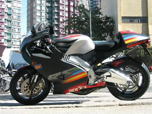 Mejores Carenados Moto Aprilia RS125 2000-2005 - Negro Rojo Plata