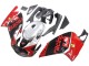 Mejores Carenados Moto Aprilia RS125 2000-2005 - Rojo Negro Plata Carrera