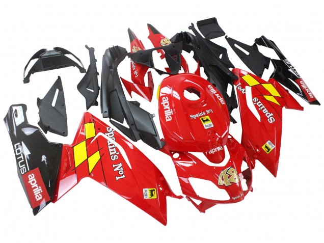 Mejores Carenados Moto Aprilia RS125 2006-2011 - Rojo Blanco Amarillo Negro
