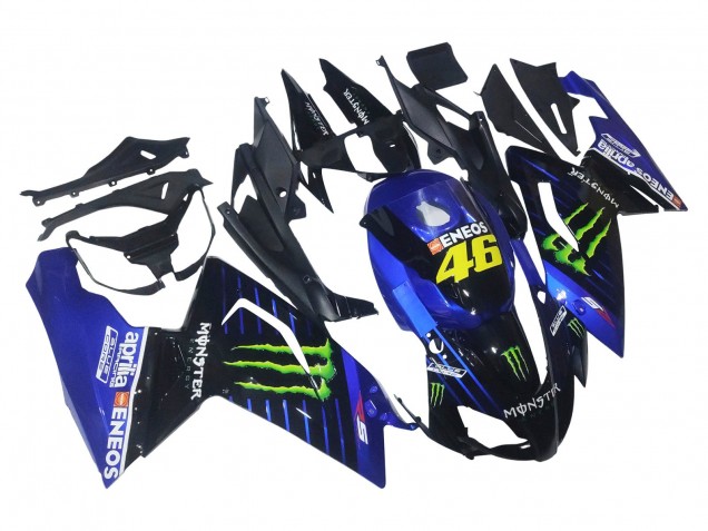 Mejores Carenados Moto Aprilia RS125 2006-2011 - Azul Negro Verde Monstruo 46