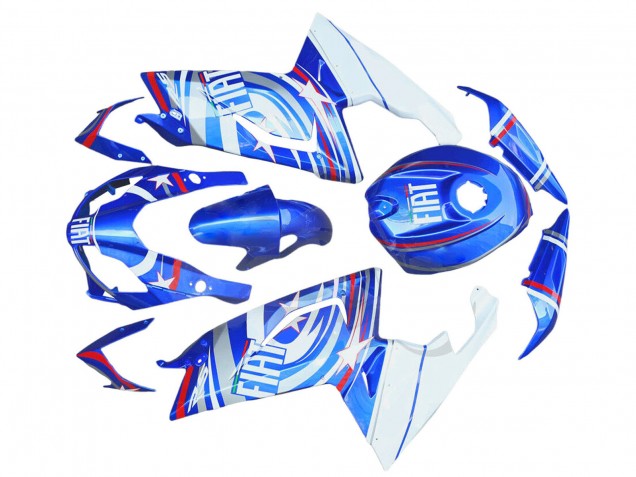 Mejores Carenados Moto Aprilia RS125 2006-2011 - Blanco Azul Rojo