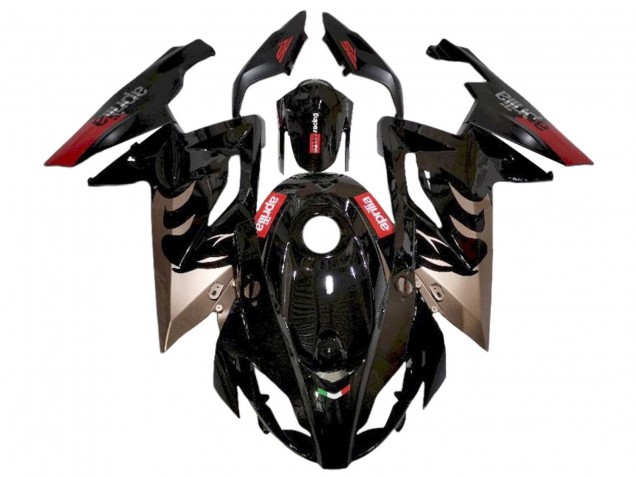 Mejores Carenados Moto Aprilia RS125 2006-2011 - Negro Brillante Rojo