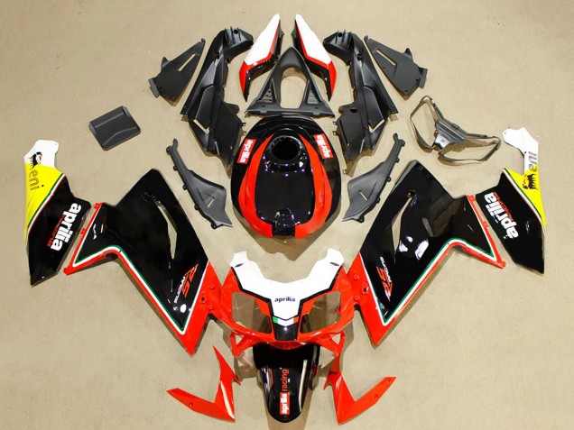 Mejores Carenados Moto Aprilia RS125 2006-2011 - Rojo Negro Blanco Amarillo
