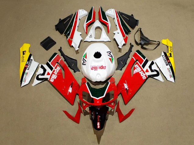 Mejores Carenados Moto Aprilia RS125 2006-2011 - Rojo Blanco Negro Amarillo