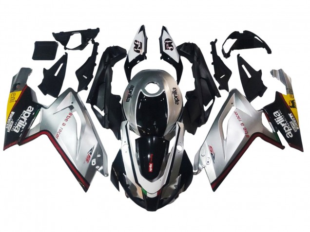 Mejores Carenados Moto Aprilia RS125 2006-2011 - Plata Negro