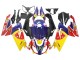 Mejores Carenados Moto Aprilia RS125 2006-2011 - Amarillo Azul Oscuro Rojo Bull