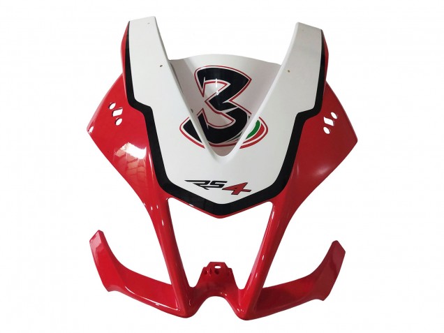 Mejores Carenados Moto Aprilia RS4 50 125 2012-2018 - Blanco Rojo Amarillo Negro Brillante