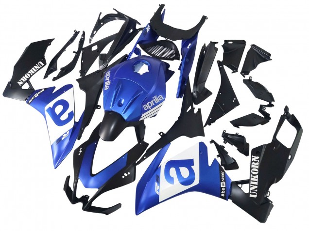 Mejores Carenados Moto Aprilia RS4 50 125 2012-2018 - Azul Blanco Negro Mate
