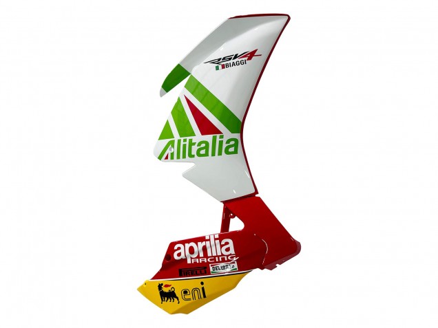 Mejores Carenado Moto Aprilia RS4 50 125 2012-2018 - Blanco Rojo Verde Amarillo Alitalia