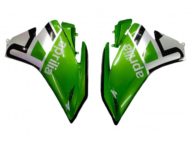 Mejores Carenados Moto Aprilia RS4 50 125 2012-2018 - Blanco Verde Negro Brillante