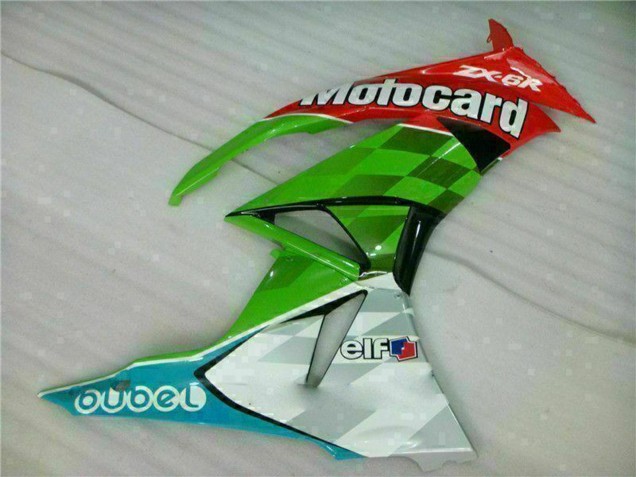 Mejores Carenados Moto Kawasaki ZX6R 2009-2012 - Verde Blanco Rojo Negro Azul Motocard