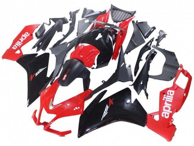 Mejores Carenados Moto Aprilia RS4 50 125 2012-2018 - Rojo Negro Brillante