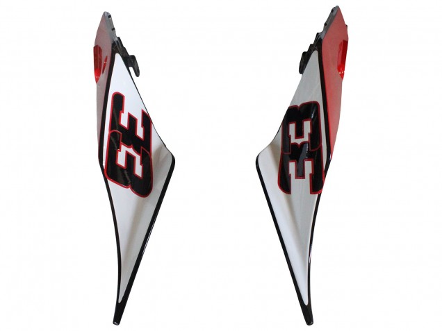 Mejores Carenados Moto Aprilia RS4 50 125 2012-2018 - Plata Rojo Negro Brillante