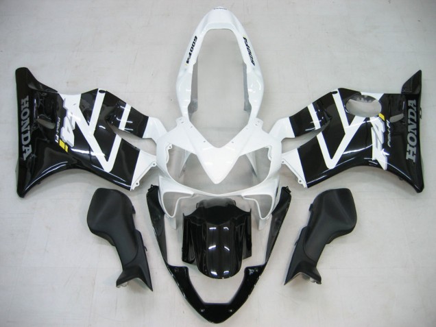 Mejores Carenado Moto Honda CBR600 F4i 2004-2007 - Blanco Negro Brillante