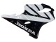 Mejores Carenados Moto Honda CBR600 F4i 2004-2007 - Blanco Negro Brillante