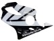 Mejores Carenados Moto Honda CBR600 F4i 2004-2007 - Blanco Negro Brillante