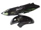 Mejores Carenado Moto Honda CBR1100XX Blackbird 1996-2007 - Negro Brillante Verde Llama