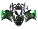Mejores Carenado Moto Honda CBR1100XX Blackbird 1996-2007 - Negro Brillante Verde Llama