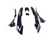 Mejores Carenados Moto Honda CBR600 F2 1991-1994 - Plata Negro Brillante
