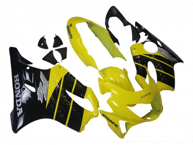Mejores Carenados Moto Honda CBR600 F4 1999-2000 - Amarillo Negro Brillante
