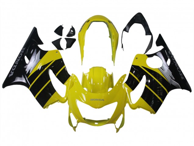 Mejores Carenados Moto Honda CBR600 F4 1999-2000 - Amarillo Negro Brillante