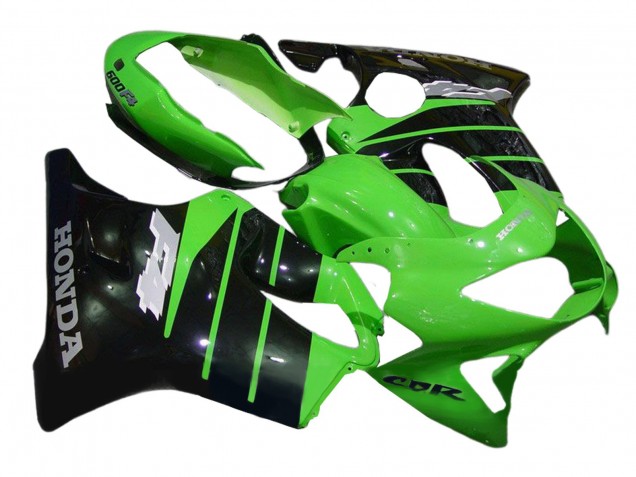 Mejores Carenados Moto Honda CBR600 F4 1999-2000 - Verde Negro Brillante