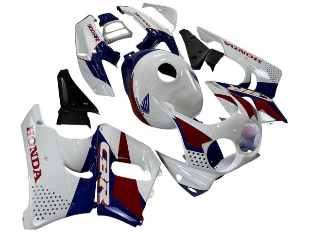 Mejores Carenados Moto Honda CBR900RR 893 1992-1993 - Blanco Rojo Azul Oscuro