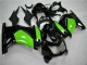 Mejores Carenados Moto Kawasaki EX250 2008-2012 - Negro Brillante Verde
