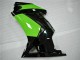 Mejores Carenados Moto Kawasaki EX250 2008-2012 - Negro Brillante Verde