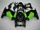 Mejores Carenados Moto Kawasaki EX250 2008-2012 - Negro Brillante Verde