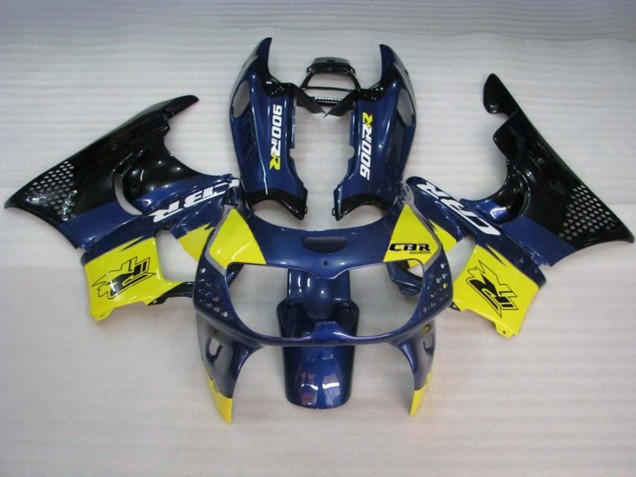 Mejores Carenados Moto Honda CBR900RR 893 1994-1995 - Azul Amarillo Negro Brillante