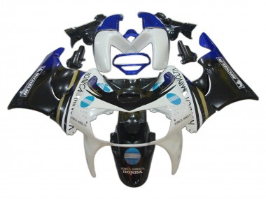 Mejores Carenados Moto Honda CBR900RR 919 1998-1999 - Blanco Azul Negro Brillante Konica Minolta