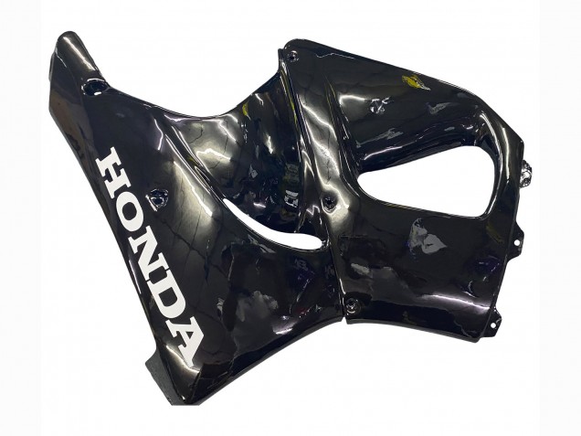 Mejores Carenados Moto Honda CBR900RR 919 1998-1999 - Negro Brillante Blanco Calcomanías