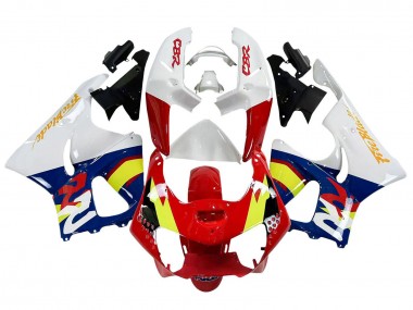 Mejores Carenados Moto Honda CBR900RR 919 1998-1999 - Blanco Rojo Amarillo Azul
