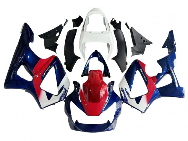 Mejores Carenado Moto Honda CBR900RR 929 2000-2001 - Blanco Rojo Azul