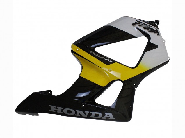 Mejores Carenados Moto Honda CBR900RR 929 2000-2001 - Blanco Amarillo Negro Brillante