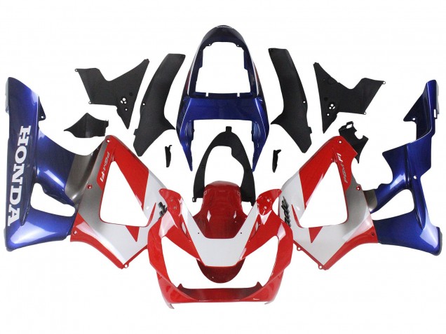 Mejores Carenados Moto Honda CBR900RR 929 2000-2001 - Plata Rojo Azul