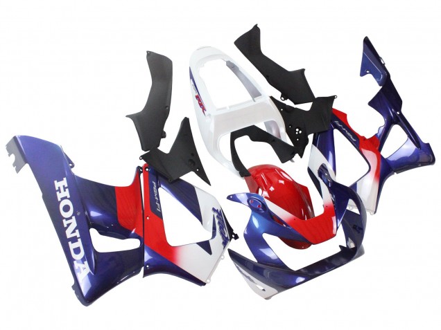 Mejores Carenados Moto Honda CBR900RR 929 2000-2001 - Blanco Rojo Azul