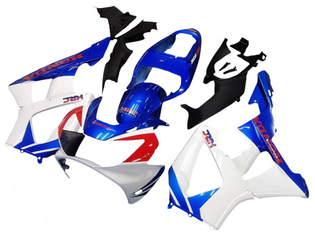 Mejores Carenados Moto Honda CBR900RR 929 2000-2001 - Blanco Azul Rojo HRC