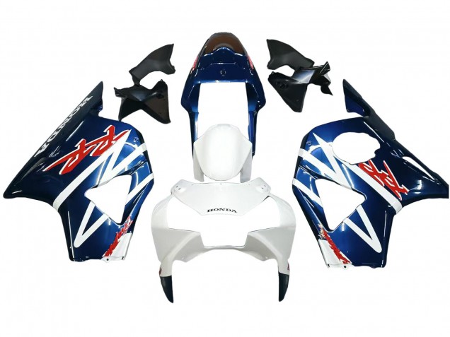 Mejores Carenados Moto Honda CBR900RR 954 2002-2003 - Blanco Azul Oscuro