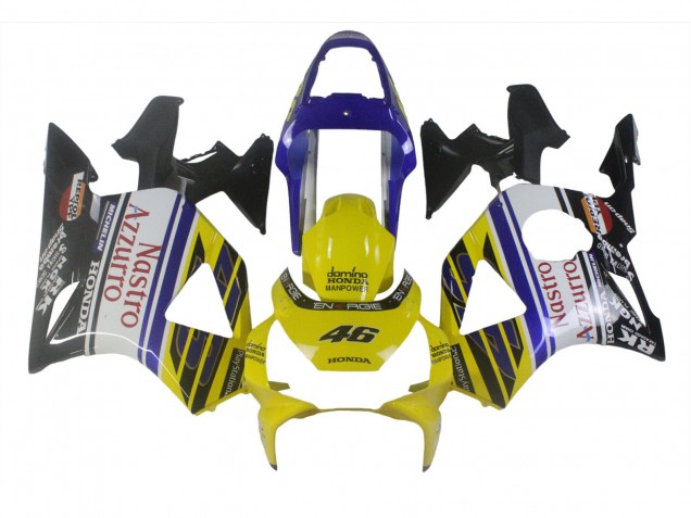 Mejores Carenados Moto Honda CBR900RR 954 2002-2003 - Azul Amarillo Negro Brillante Rojo Nastro Azzurro 46