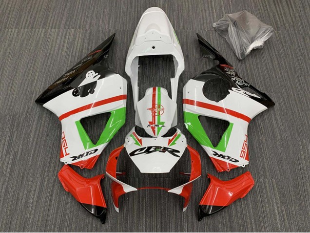 Mejores Carenados Moto Honda CBR900RR 954 2002-2003 - Blanco Rojo Verde Negro Brillante