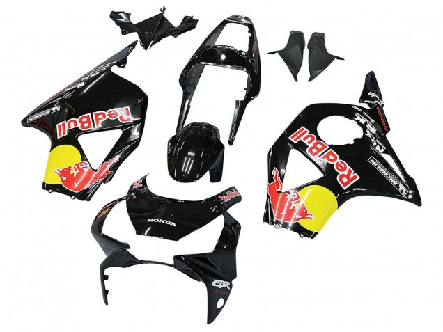 Mejores Carenados Moto Honda CBR900RR 954 2002-2003 - Negro Brillante Amarillo Rojo Bull Michelin