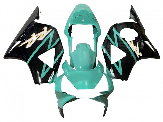 Mejores Carenados Moto Honda CBR900RR 954 2002-2003 - Verde Claro Negro Brillante