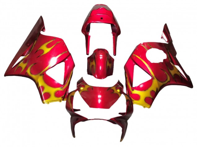 Mejores Carenados Moto Honda CBR900RR 954 2002-2003 - Rojo Amarillo