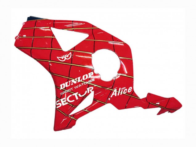 Mejores Carenados Moto Honda CBR900RR 954 2002-2003 - Rojo Azul Oscuro Dunlop