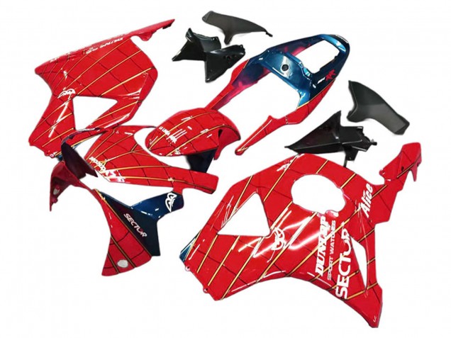 Mejores Carenados Moto Honda CBR900RR 954 2002-2003 - Rojo Azul Oscuro Dunlop