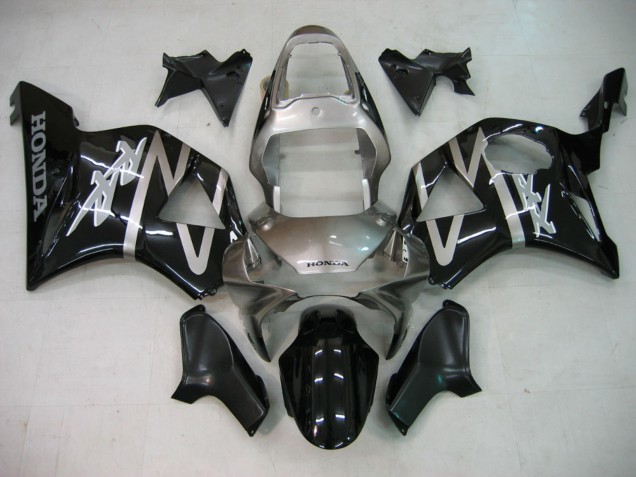 Mejores Carenados Moto Honda CBR900RR 954 2002-2003 - Plata Negro Brillante