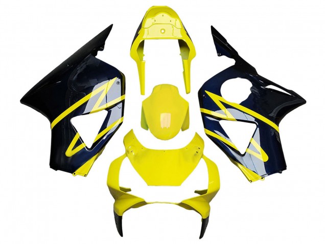 Mejores Carenados Moto Honda CBR900RR 954 2002-2003 - Amarillo Plata Negro