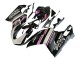 Mejores Carenados Moto Ducati 848 2007-2014 - Blanco Rosa Negro Brillante Connie